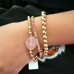 Jessica Simpson Set Of 3 Stackable Bracelets
